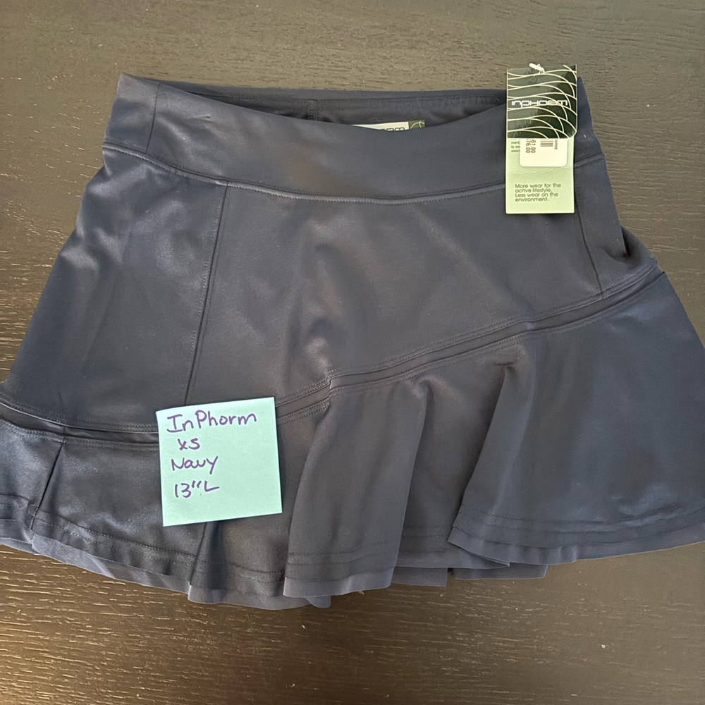 Inphorm tennis skirt navy blue